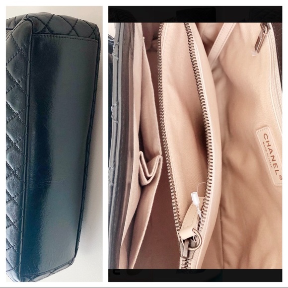 🔥SOLD🔥🖤CHANEL Glazed Calfskin Quilted Boy Tote - Picture 3 of 9